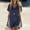 Dresses-423Navy, variant on Gamivast Linen Dresses for Women Short Sleeve V Neck Loose Fit T-Shirt Mini Dress Solid Asymmetrical Hem Comfy Flowy Casual Daily Wear Work Office Summer Dresses