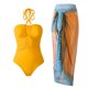 thumbnail image 1 of Trajes de baño tankini para mujer Traje de baño estampado diario para mujer Traje de baño conservador de cuerpo unido Conjunto de dos piezas con falda de playa estampada, 1 of 8