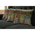 thumbnail image 2 of Ambesonne Colorful Throw Pillow Cover 4 Pack, Scenes from Singapore, 24", Multicolor, 2 of 6