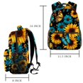 thumbnail image 2 of Lightweight Backpack Sunflower Butterfly School Bag Travel Laptop Daypack for Men Women Casual Rucksack, 2 of 6