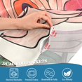 thumbnail image 5 of Yayeee Kitchen Curtains Tier Set of 2 Light Filtering 57"x24" Over Sink Window Panels, Hand Drawn Floral, 5 of 7