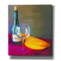 Epic Graffiti 'Wine Bread' by Ata Alishahi, Giclee Canvas Wall Art, 26"x30"