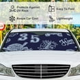 thumbnail image 5 of GZHJMY Car Front Windshield Sunshade UV Heat Protection, Foldable Auto Windshield Sun Visor for Sedan SUV Snowflake Watercolor Doodle, Car Sunscreen51x27.5inch Keep Vehicle Cool, 5 of 6