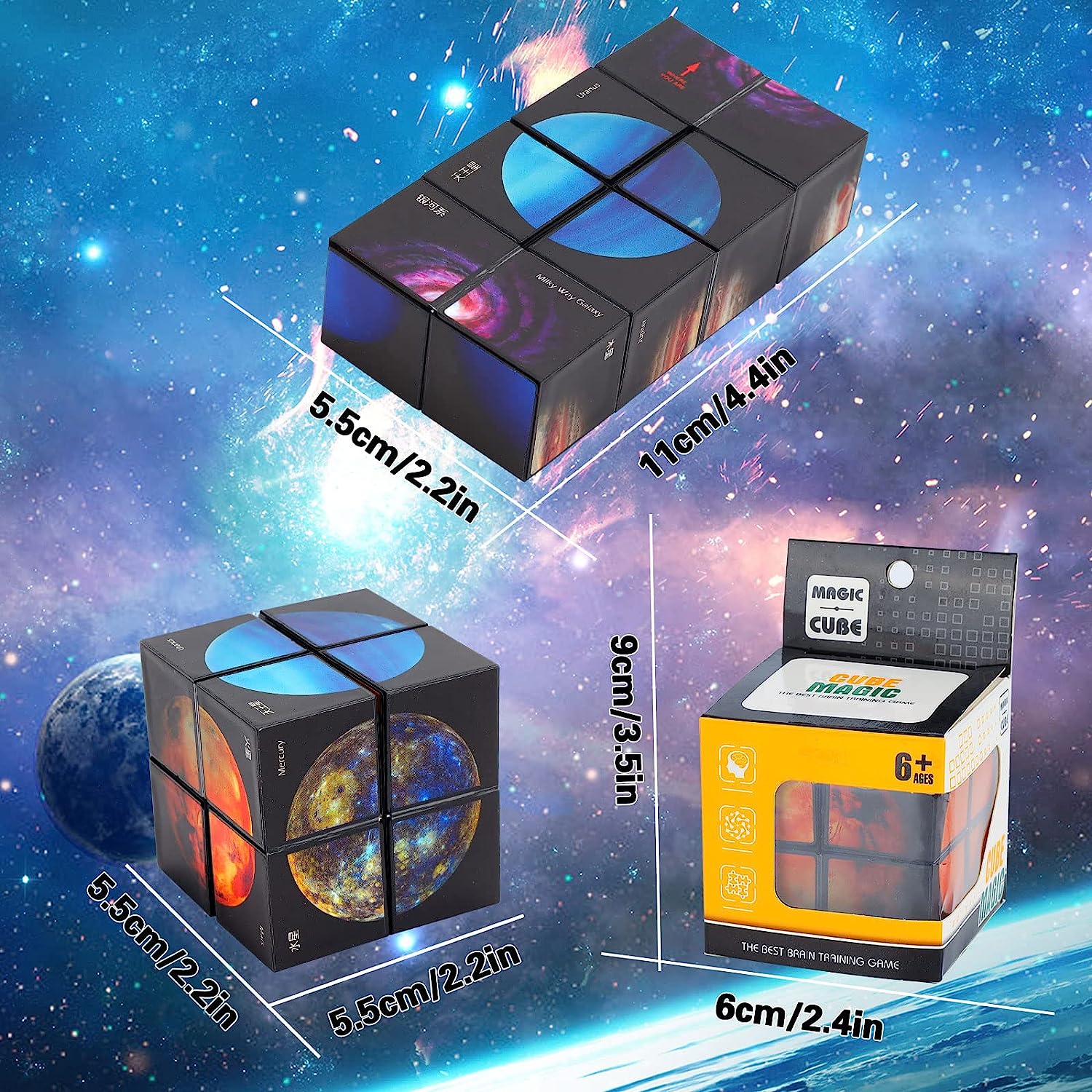 Pearoft 2-in-1 Magic Star Cube Fidget Toy photo 6