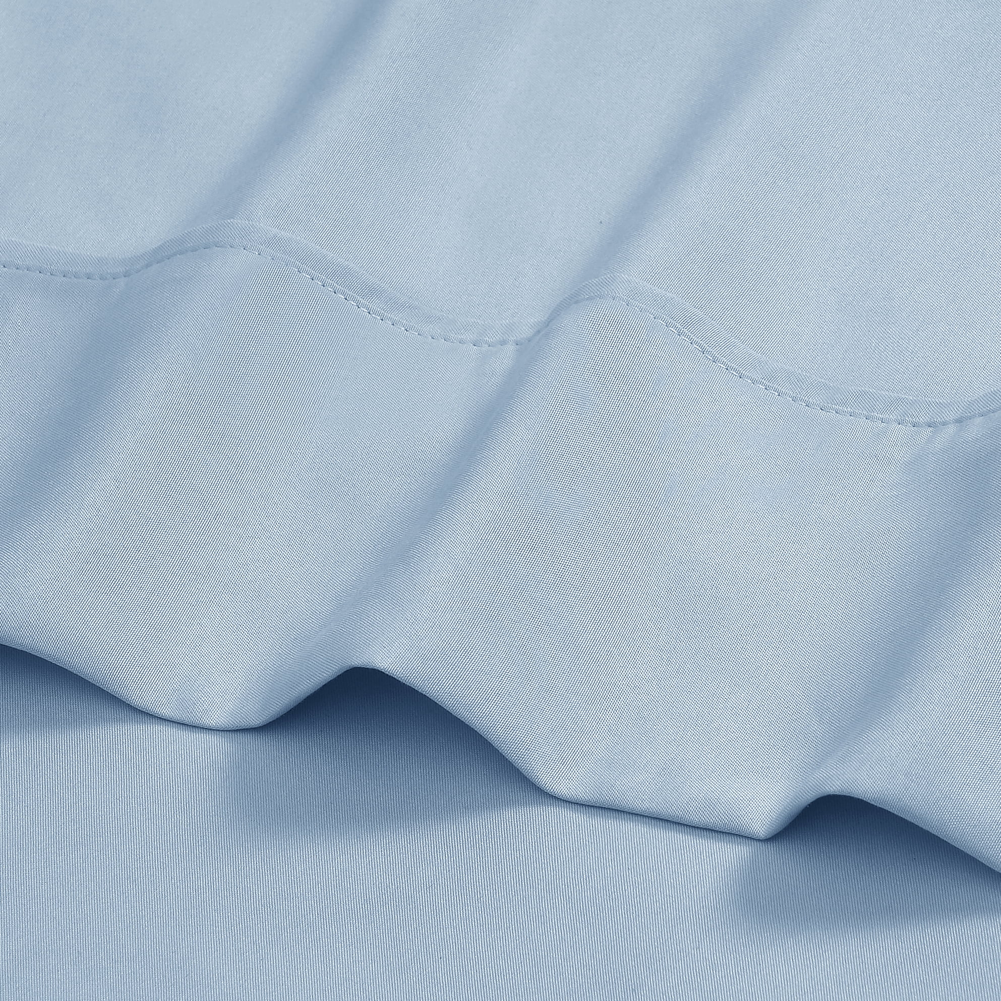 Mainstays Super Soft Brushed Microfiber Bed Sheet Set, Placid Blue, Twin-XL, 3 Piece