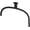 Black, variant on Kohler 26305-CP Statement Iconic Dual Shower Arm - Polished Chrome