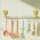 thumbnail image 1 of Toallero con Ventosa y 10 Ganchos Ajustables | Organizador de Cocina y Baño Sin Taladro | Toallero de Pared de 50 Cm para Baño, Cocina y Detrás de La Puerta, 1 of 6