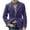 Purple, variant on Men's Vintage Casual Work Wear Corduroy Suit Blazer Jacket Sport Coat