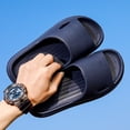 thumbnail image 4 of Men Shower Bathroom Slippers Open Toe Home Slides Non-Slip Pool Water Shoes, 4 of 8