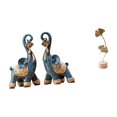 thumbnail image 1 of Figura de de resina moderna y hoja de metal, escultura decorativa, arte artesanal coleccionable para escritorio, estante, mesa, decoración de, 1 of 8