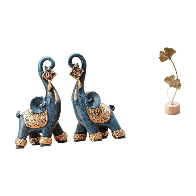 Figura de de resina moderna y hoja de metal, escultura decorativa, arte artesanal coleccionable para escritorio, estante, mesa, decoración de