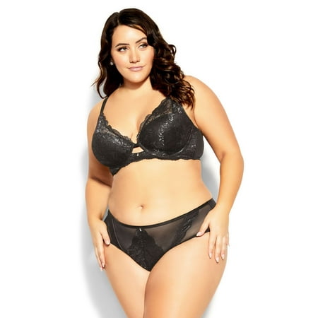 

City Chic Women s Plus Size Blythe Plunge Underwire Bra