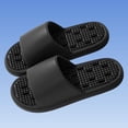thumbnail image 5 of FRSASU Shower Shoes Quick Drying Non-Slip Comfortable Men&Women's EVA Hollow House Slippers with Massage Particles Black, 5 of 6
