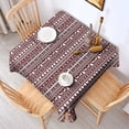thumbnail image 2 of Red and White Christmas Folk Pattern Square Tablecloth,Waterproof Square Table Cover,Wipeable Spillproof Washable Table Cover for Home Kitchen Party Decor 42"X42"(107x107cm), 2 of 6
