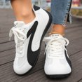 thumbnail image 2 of KEVCHE Womens Breathable Mesh Color-Block Casual Sports Flat Training Shoes, Lightweight Non-Slip Athletic Sneakers for Gym Walking Running, Comfortable Lace-Up Sport Footwear, 2 of 7