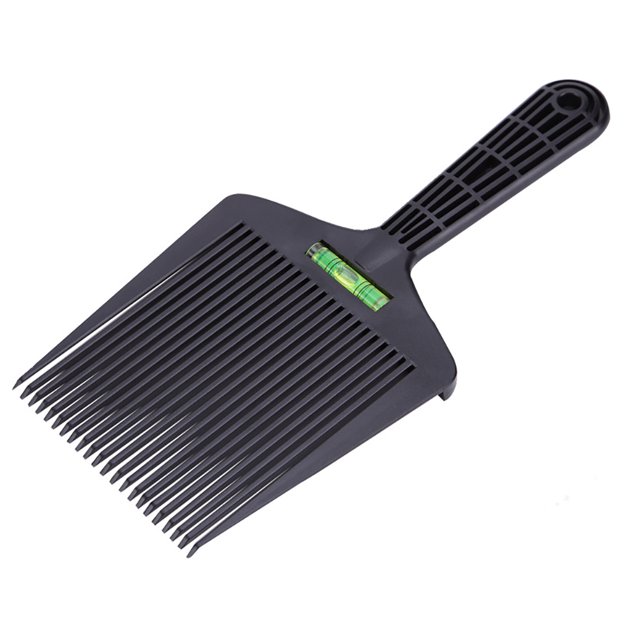 Peine superior plano, peine de nivel de cabello, herramienta de peinado de dientes con ajuste de ángulo de corte de pelo