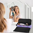 thumbnail image 5 of Hair Tools Travel Bag Heat-Resistant Curling Iron Organizer Bag with Detachable Heatproof Mat Travel Storage Case Watercolor Bows Pattern, 5 of 8