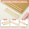 thumbnail image 3 of Uxcell Crayons Ronds en Bois en Vrac, Lot de 30 Crayons Graphite HB Design Double Embout pour Fournitures de Bureau, Marron, 3 of 7