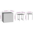 thumbnail image 4 of vidaXL Tables d'Appoint 3 Pcs Brun Rotin Poly Intérieur / Extérieur, 4 of 5