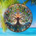 thumbnail image 6 of Tree Of Life Suncatcher - Handmade Stained Glass Window Hanging for Indoor and Outdoor Use Decoration for Home Garden Weddings and Holiday Parties, 6 of 6