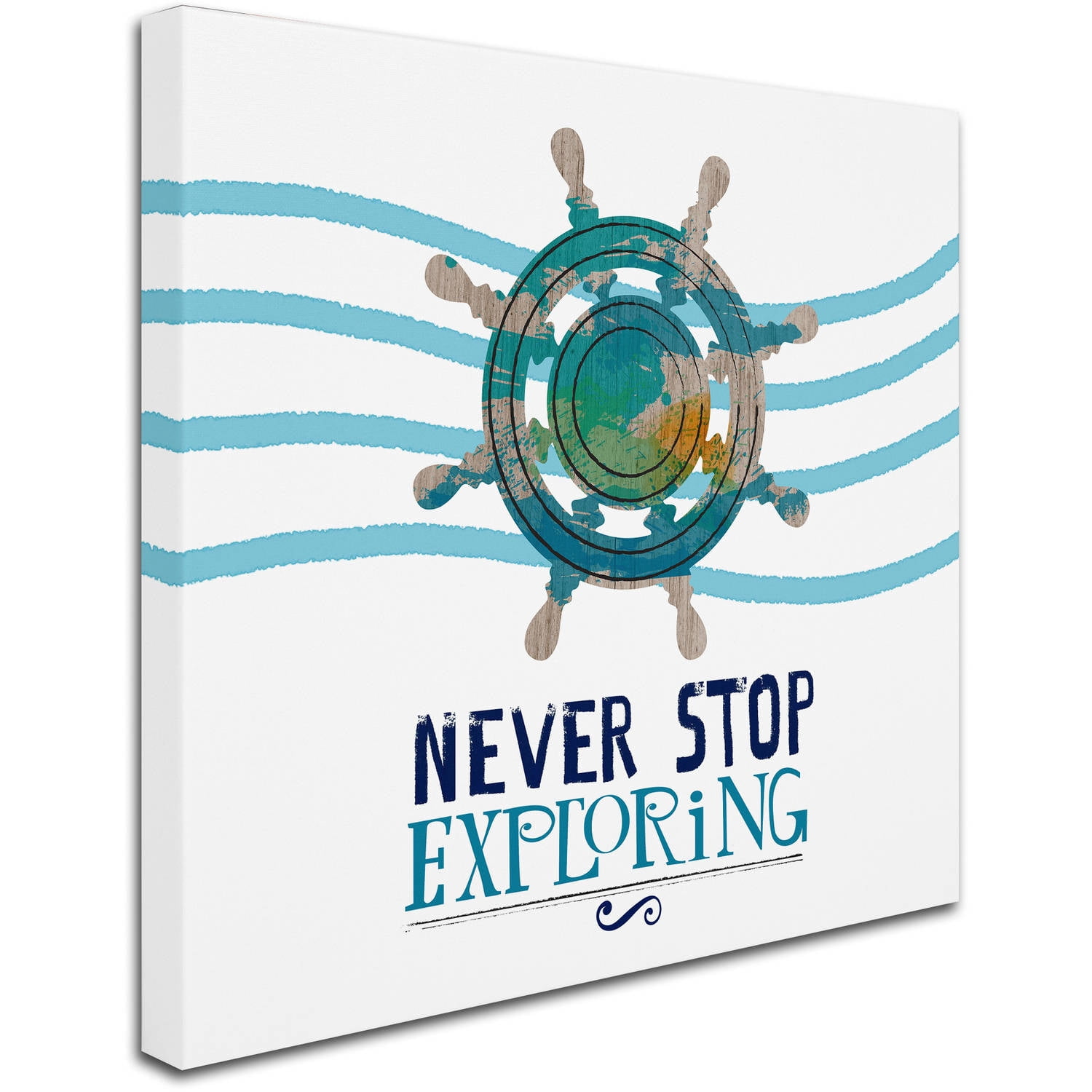Trademark Fine Art "Exploring" Canvas Art by Lisa Powell Braun