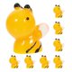 thumbnail image 4 of Cute Bee Statues 8Pcs Ornamental Figures Ideal For Craft Projects Micro Landscape Indoor Decor, 4 of 4