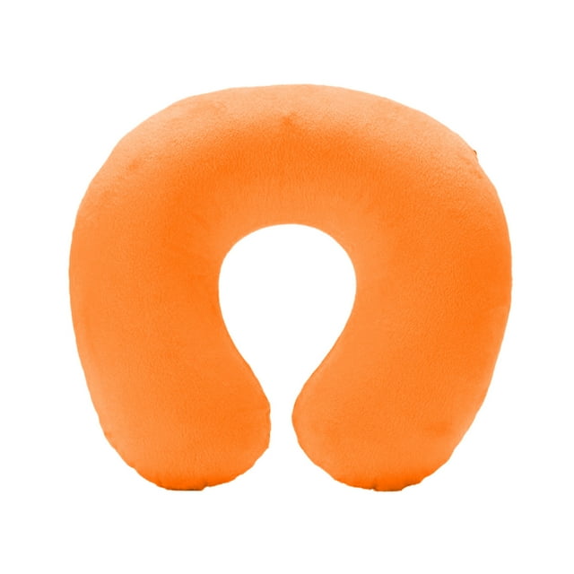Ohufall PVC Core Inflatable Travel Neck Pillow Cervical Support Pillow Travel Essentials Portable Outdoor Nap Pillow