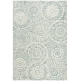 thumbnail image 2 of SAFAVIEH Abstract Tobon Geometric Circles Area Rug, Ivory/Blue, 6' x 9', 2 of 8