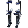 thumbnail image 2 of EPOTOOR 18-30 Inch Aluminum Alloy Drywall Stilts Adjustable Height Black for Work High Above The Ground, 2 of 7