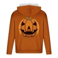 thumbnail image 4 of LEBONYARD Men's Long Sleeve Crew Tee,Henley Sweatshirts for Men Long Sleeve,Men's Printed Long Sleeved Hooded Sweatshirt Hooded Sweatshirts Orange XXXXXL, 4 of 4