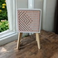 thumbnail image 4 of Buro Recamara Mueble Minimalista Blanco Relieve Ensamblado, 4 of 4