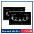 thumbnail image 2 of 13.3 Inch Headrest Monitor IPS Touch Screen Car Rear Seat Entertainment 4K Vehicle Video Player Display With Mirroring, 2 of 7