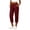 Wine women's capri pants with pockets a1, variant on Cagogo Women's Elastic Waist Jogger Capri Pants with Pockets Solid Casual Streetwear Loungewear Active Capri Pants Summer Beach Work Trousers, Wine 2XL