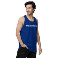 thumbnail image 3 of #loveistheway Men’s premium tank top (Team Royal, L), 3 of 4