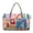 Art Floral, variant on Quilted Duffel Bag for Women Weekender Bag Lightweight Overnight Luggage Bags Retro Mushroom Butterfly Print Carry On Gym Bag with Zipper Pockets for Men Workout