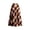 1-Red, variant on Women Plaid Tartan Midi Skirt High Waist A Line Flared Swing Brown Orange Soft Fabric Plus Size Fall Winter Casual Office Daily Wear