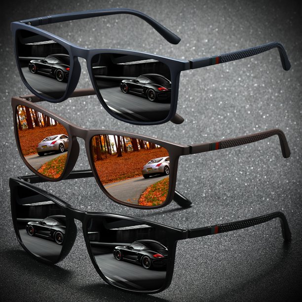 2/3 Uds nuevas gafas de sol polarizadas cuadradas 2025 gafas de sol antideslumbrantes para fiesta de verano vacaciones viajes conducción pesca UV400