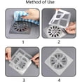 thumbnail image 5 of Disposable Drain Hair Catcher Shower Drain Cover Hair Catcher,Shower Drain Mesh Stickers for Human and Pet Hair for Bathroom Laundry Bathtub Kitchen, 5 of 5