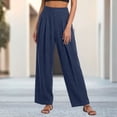 thumbnail image 3 of Perfectbot Women's Pleated Wide Leg Pants - Casual Dressy Work High Waisted Trousers, 3 of 5