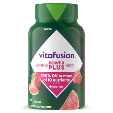 vitafusion Power Plus Women’s Multi Plus Choline, Strawberry & Watermelon Flavor, 90 Count