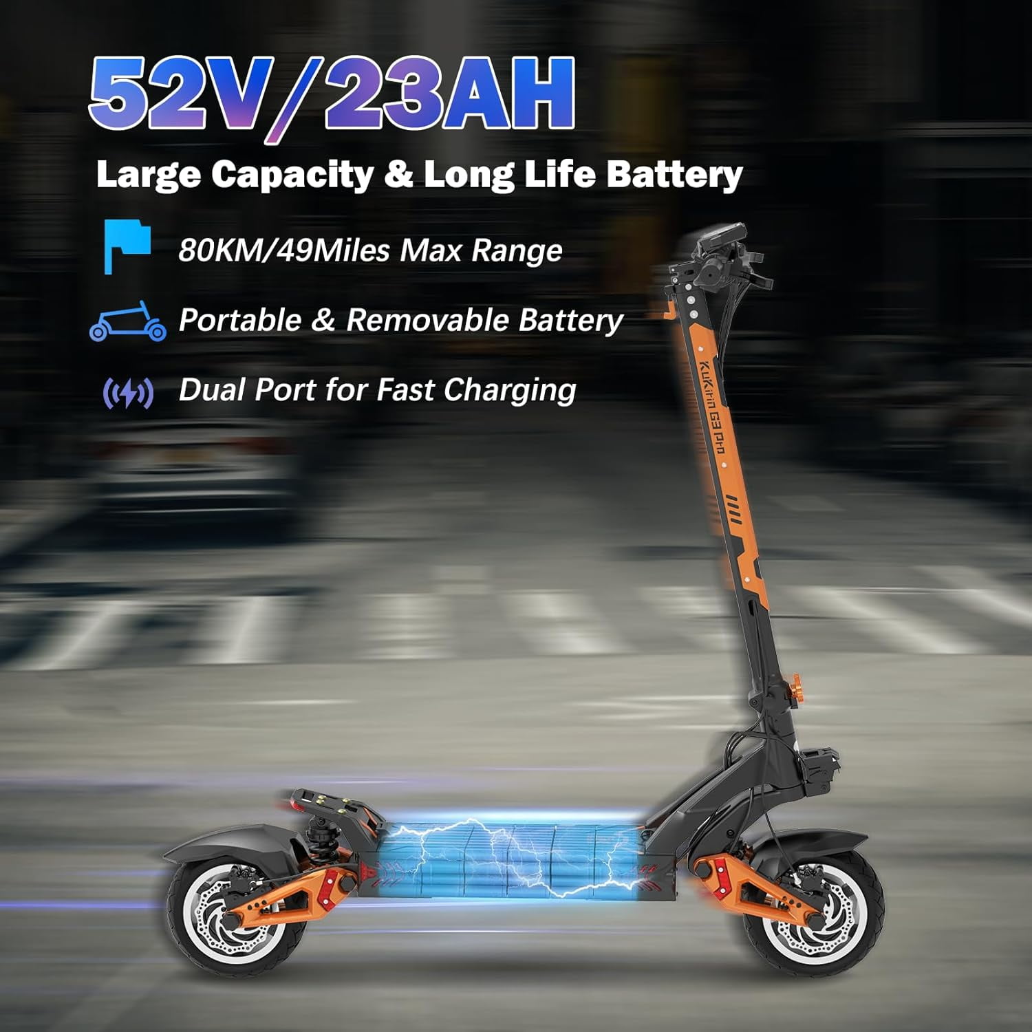 KUKIRIN G3 Pro Electric Scooter | Dual 1200W Powerful Motor | 40