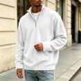 thumbnail image 6 of Thousandth Men's Half Zip Shirts Trendy Corduroy Pullover Tops Casual Long Sleeve with Kangaroo Pocket Everyday Sportswear, 6 of 8