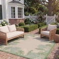 thumbnail image 3 of Safavieh Courtyard Martin Botanical Indoor/Outdoor Area Rug, Cream/Green, 5'3" x 7'7", 3 of 10
