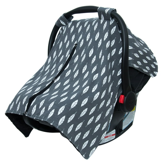 JLIKA car seat canopy cover Gray Feathers