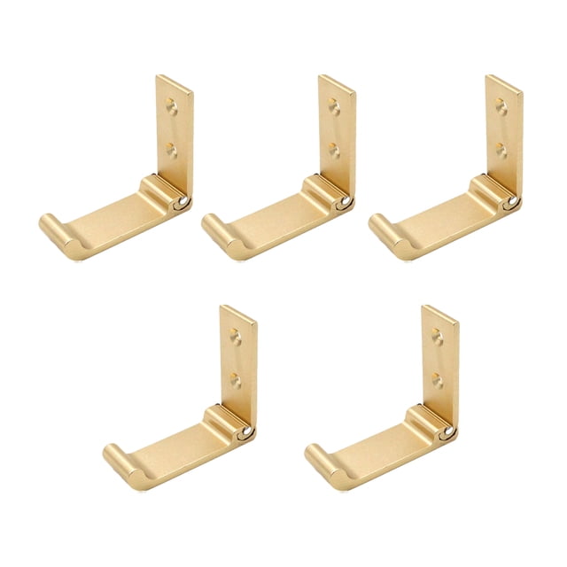 Cateissary Gancho multiusos para ropa, abrigo montado en la pared, fácil instalación, capacidad de soporte fuerte, 5 piezas Almacenamiento y organización del hogar oro l