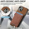 thumbnail image 2 of ELEHOLD for iPhone 11 Pro, Wallet Phone Case,Slim Leather Shockproof Lens Protector with Card Slot Anti-Scratch Case Cover,Support Magnetic Car Mount, brown, 2 of 8