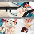 thumbnail image 4 of Alpaca Large Capacity Double Layered Insulated Lunch Bag with Two Compartments | Refrigerated Meal Bag for Hand-Carrying | 7.1x11.4x16.1 inches | Lunch Bags, 4 of 6