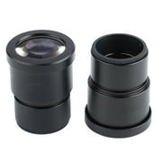 Pair of WF10X Microscope Eyepieces Wide Angle Telescope Eyepiece for Stereo Microscope