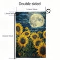 thumbnail image 3 of PHYHOO Sunflower Starry Night Summer Garden Flag Double Sided for Outside Burlap Small Seasonal Yard Decor Outdoor Decorations White, 3 of 6