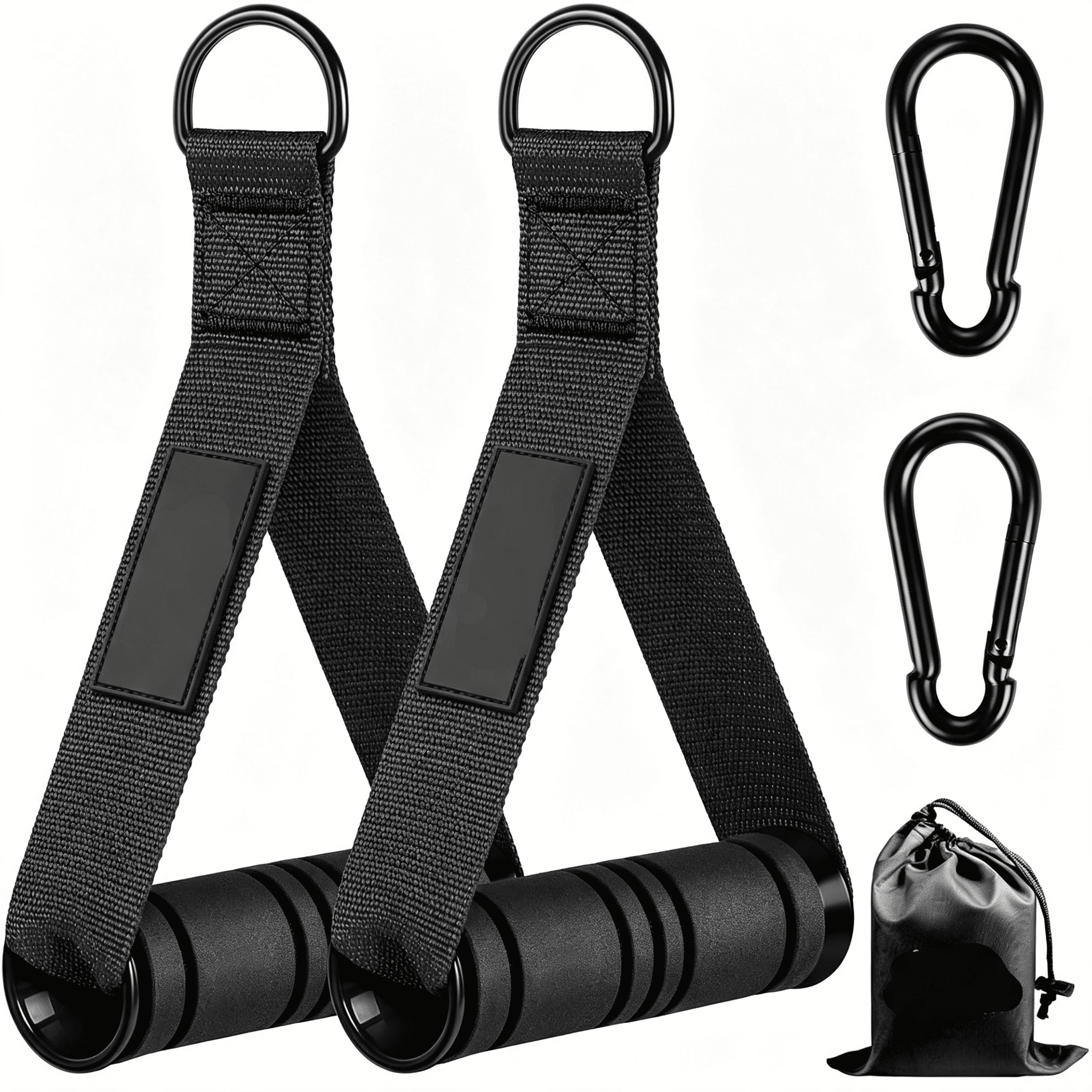 XPRT Fitness Cable Machine Attachments Double D Handle & Straight